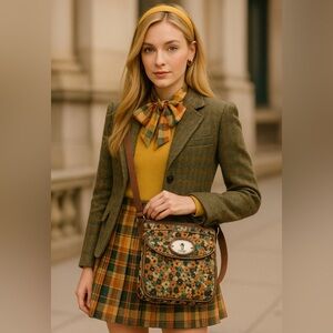 Floral Patterned  Fossil branded Crossbody Bag